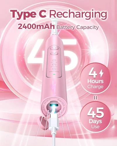 Rotating Electric Toothbrush with 8 Brush Heads — Electric Toothbrush, TEETHEORY