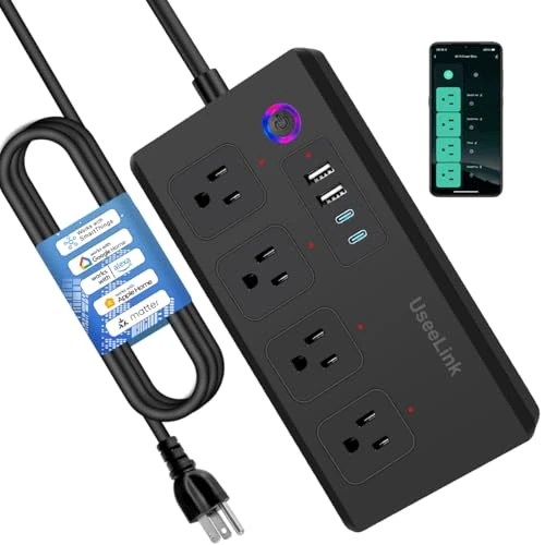 Smart Power Strip Surge Protector with Fast Charge — Smart Plug, XENON