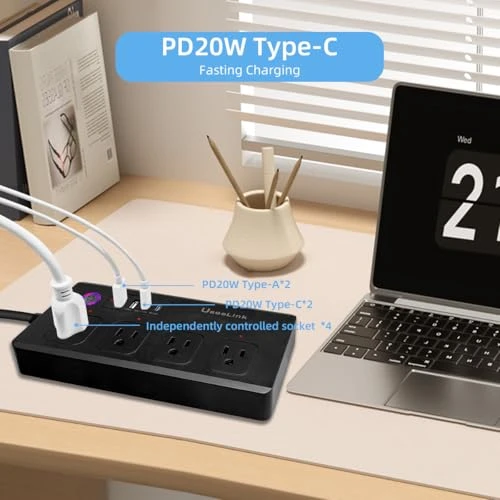 Smart Power Strip Surge Protector — Smart Plug, UseeLink