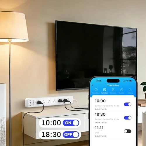 Smart WiFi Power Strip Surge Protector — Smart Plug, BN-LINK