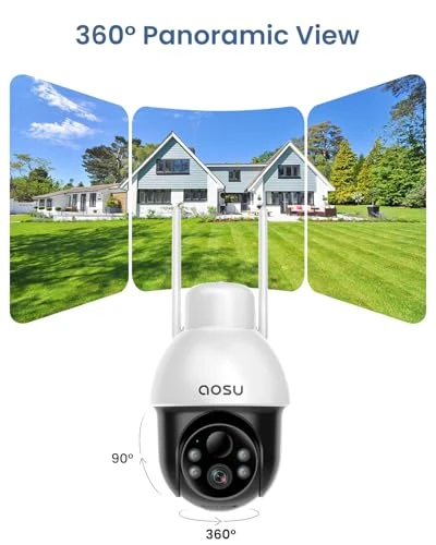 Solar Security Camera Wireless Outdoor — Security Camera, AOSU