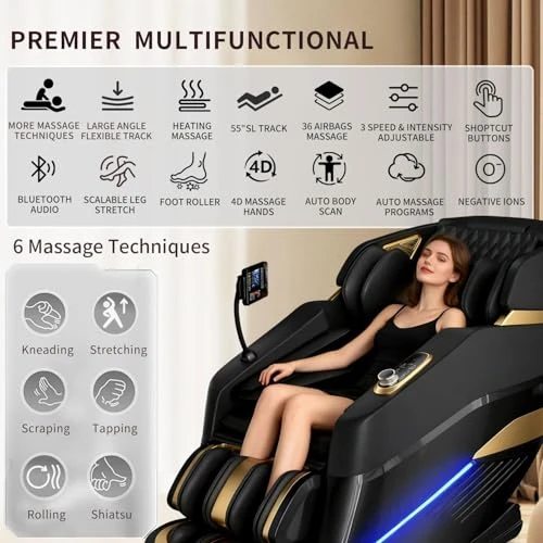 Zero Gravity 3D SL-Track Shiatsu Massage Recliner Chair — Massage Chairs, Dr.hiumi