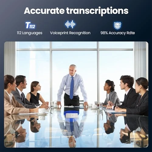 AI Voice Recorder with Transcription and Summarization — Translator Device, Amazebra