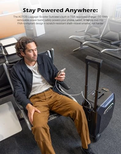 Rideable Electric Carry-On Luggage — Smart Luggage, AOTOS