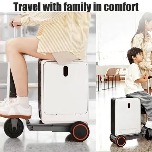 Smart Electric Ride-On Suitcase with USB Charging/Discharging and Combination Lock — Smart Luggage, FENGXCXY