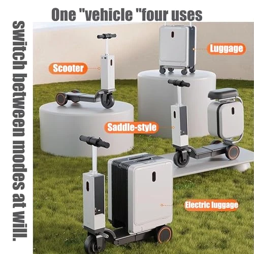 Smart Electric Ride-On Suitcase with USB Charging/Discharging and Combination Lock — Smart Luggage, FENGXCXY