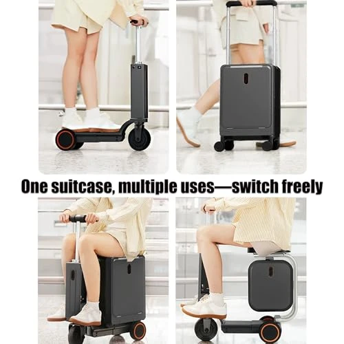 Smart Electric Ride-On Suitcase with USB Charging/Discharging and Combination Lock — Smart Luggage, FENGXCXY