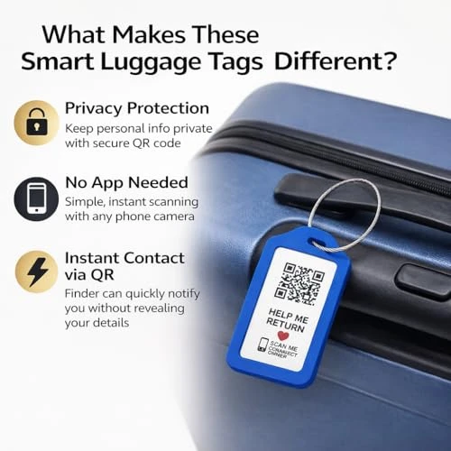 Smart Luggage Tags with QR Code — Smart Luggage, Generic