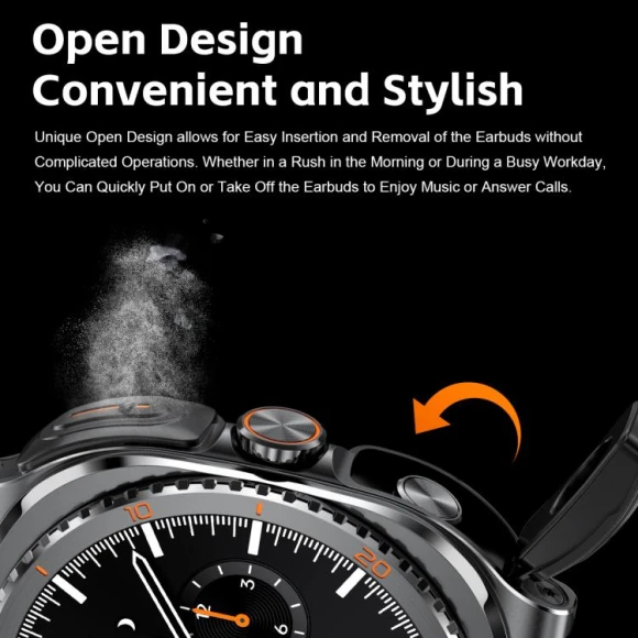 1.53-inch Display 2-in-1 Smart Sports Watch with TWS Bluetooth Earphones — Fitness Tracker