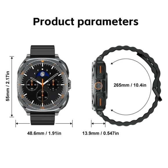 1.53-inch Display 2-in-1 Smart Sports Watch with TWS Bluetooth Earphones — Fitness Tracker