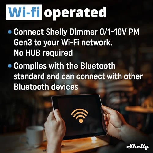 Smart Dimmer with Power Monitoring — Smart Switch, Shelly