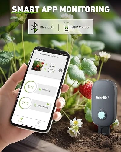 2-in-1 Soil Moisture and Air Temperature Meter — Soil Moisture Sensor, RainPoint