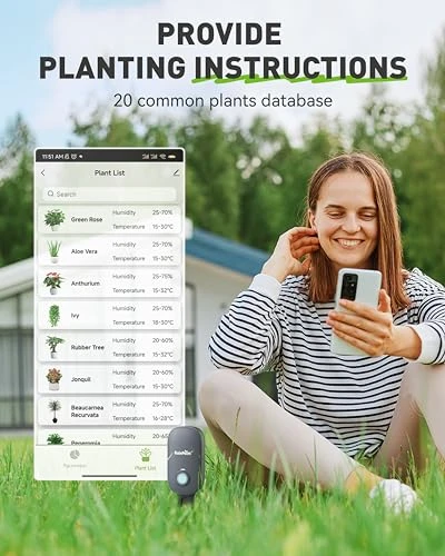 2-in-1 Soil Moisture and Air Temperature Meter — Soil Moisture Sensor, RainPoint
