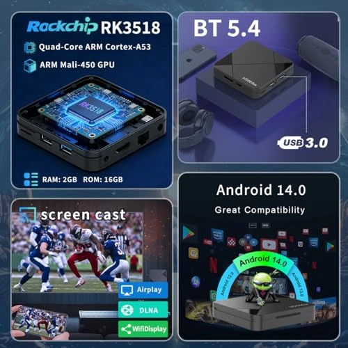 Android TV Box — Smart TV, LEFFOT