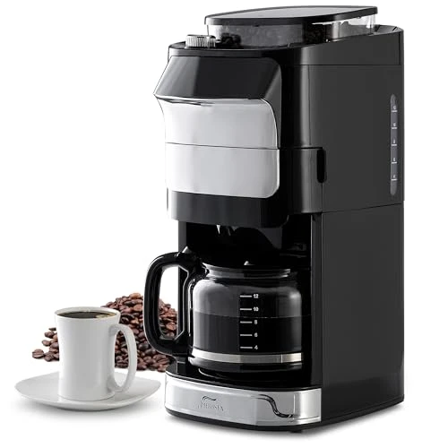 Digital Drip Coffee Maker with Built-In Burr Grinder — Coffee Maker, AMBRISTA