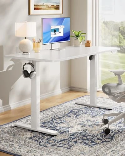 Electric Standing Desk with One-Piece Desktop — Standing Desk, HUANUO