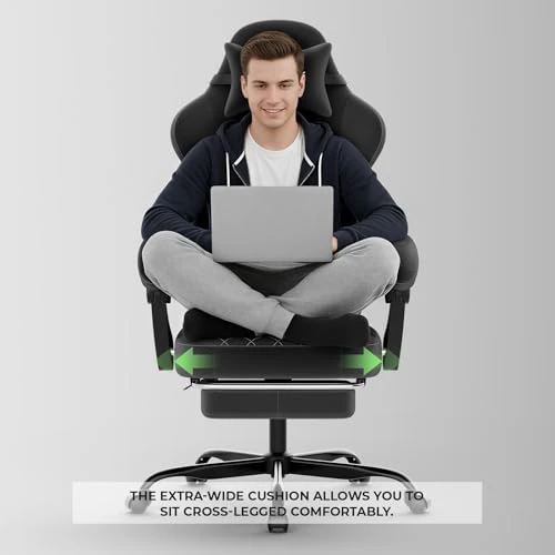 Ergonomic Gaming Chair with Lumbar Massage — Smart Chairs, NIONIK