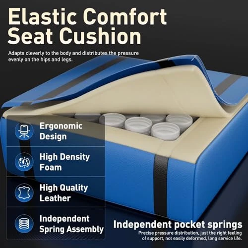Ergonomic Gaming Chair with Massage Lumbar Support — Smart Chairs, HLDIRECT