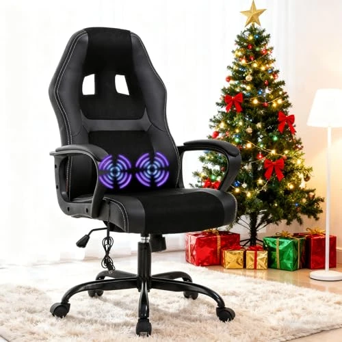 Gaming Chair with Massage, Ergonomic High Back, Adjustable — Smart Chairs, Dkeli