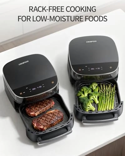 Large Air Fryer with Window and Light — Air Fryer, EDENPEER