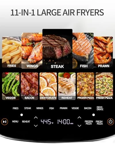 Large Air Fryer with Window and Light — Air Fryer, EDENPEER