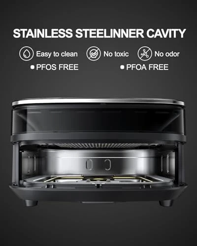 Large Air Fryer with Window and Light — Air Fryer, EDENPEER