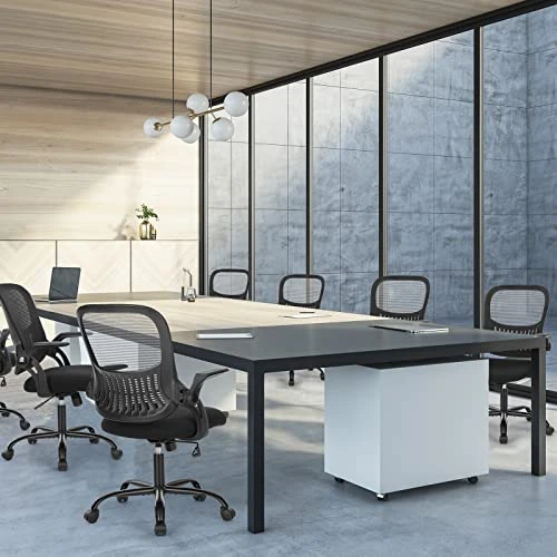 Office Computer Desk Chair, Ergonomic Mid-Back Mesh Rolling Work Swivel Task Chair with Wheels, Comfortable Lumbar... — Smart Chairs, Sweetcrispy
