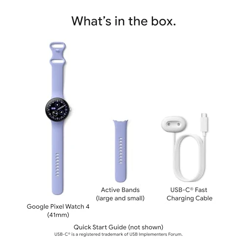 Pixel Watch 4 (41mm) - Android Smartwatch with Heart Rate and Sleep Tracking - 30-Hour Battery - Fitness Tracking -... — Smart Watch, Google