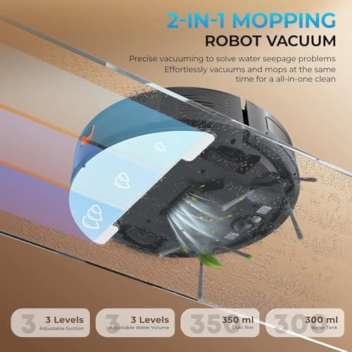 Robot Vacuum and Mop Combo — Robot Vacuum, LWbrazl