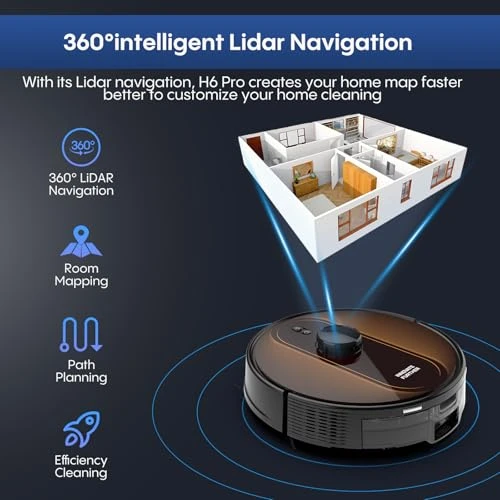 Robot Vacuum and Mop with LIDAR Navigation — Robot Vacuum, AZQQ