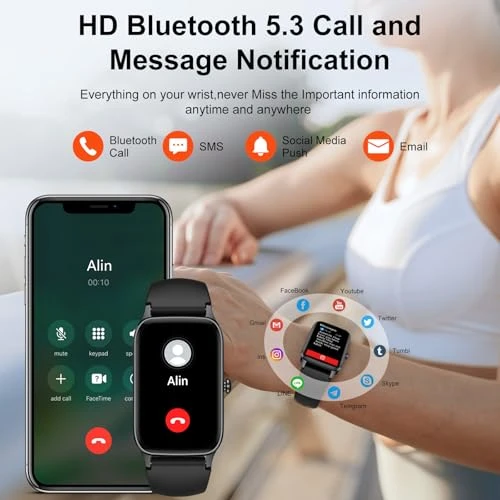 Smart Watch with Bluetooth Calling and Fitness Tracking — Fitness Tracker, Jugeman