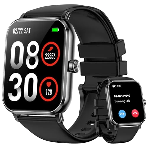 Smart Watch with Bluetooth Calls, 5 ATM Waterproof, 24/7 Health Monitoring — Smart Watch, QONBINK