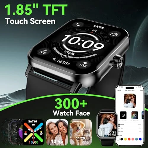Smart Watch with Bluetooth Calls, 5 ATM Waterproof, 24/7 Health Monitoring — Smart Watch, QONBINK