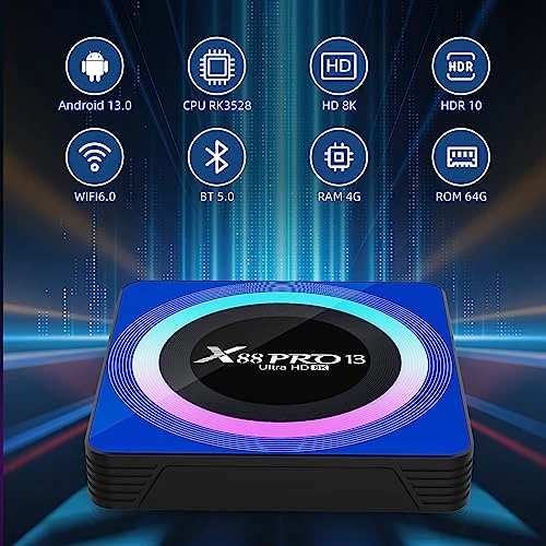 TV Box with Backlit Mini Wireless Keyboard — Smart TV, ADDCOLOR