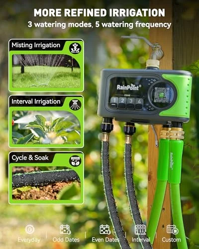 WiFi Sprinkler Timer 4 Zone — Irrigation System, RainPoint