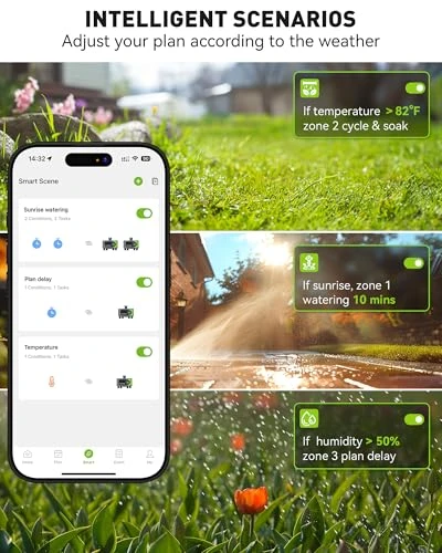 WiFi Sprinkler Timer 4 Zone — Irrigation System, RainPoint