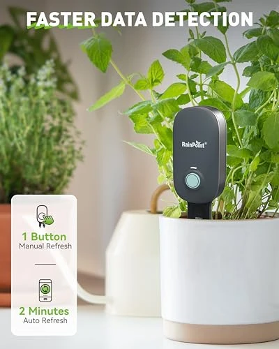 2-in-1 Soil Moisture and Air Temperature Meter — Soil Moisture Sensor, RainPoint