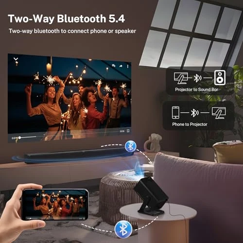 Mini Projector with WiFi and Bluetooth — Smart Projector, WEMI