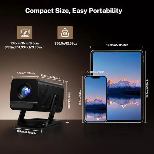 Mini Projector with WiFi and Bluetooth — Smart Projector, WEMI