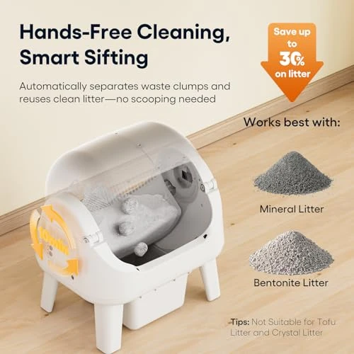Open Top Self Cleaning Cat Litter Box — Self-Cleaning Litter Box, PetPivot
