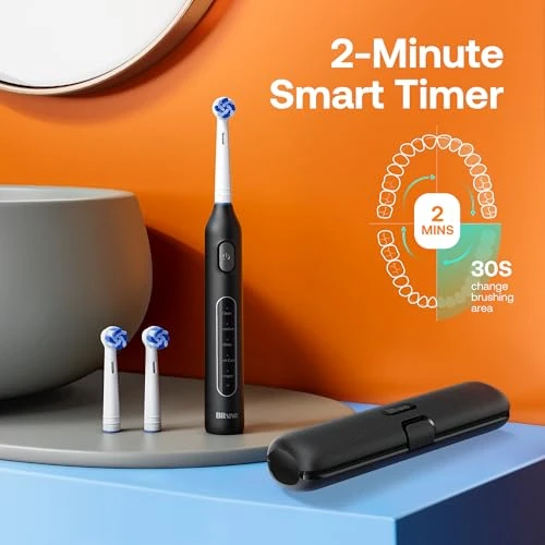 Rotating Electric Toothbrush with 8 Brush Heads — Electric Toothbrush, Bitvae