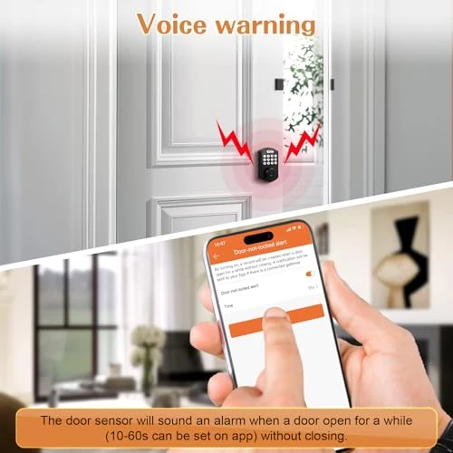 Smart Door Sensor Alarm — Smart Lock, Probrico