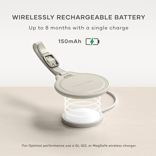 Smart Luggage Tag with Find My, TSA-Friendly, Airport Tracking, Left-Behind Alerts, Loud Audible Chime, Wireless... — Smart Luggage, Satechi