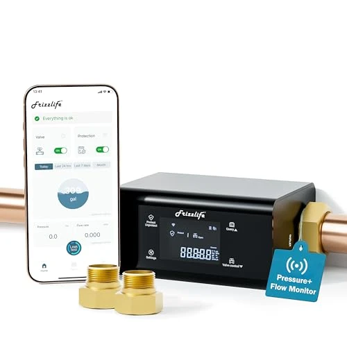 Smart Water Monitor and Automatic Shutoff — Water Shut Off Valve, FRIZZLIFE