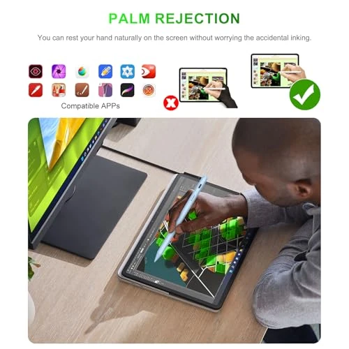 Stylus Pen for iPad with Fast Charging and Tilt Sensitivity — Drawing Tablet, HATOKU