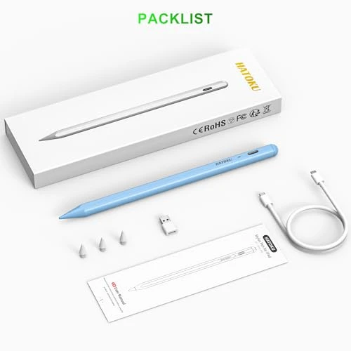 Stylus Pen for iPad with Fast Charging and Tilt Sensitivity — Drawing Tablet, HATOKU