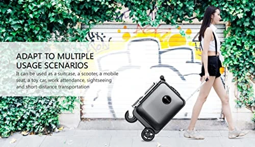 Rideable Electric Luggage Scooter — Smart Luggage, Space Suitcases