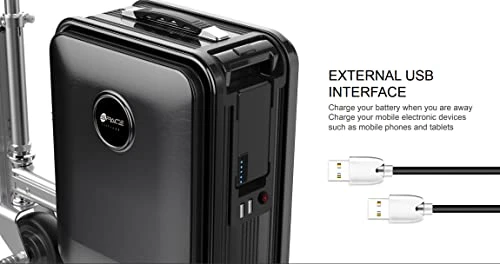 Rideable Electric Luggage Scooter — Smart Luggage, Space Suitcases