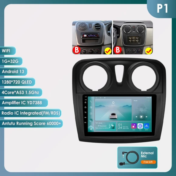 AI Voice 2 Din Android Car Stereo — Car Infotainment System, Hizpo