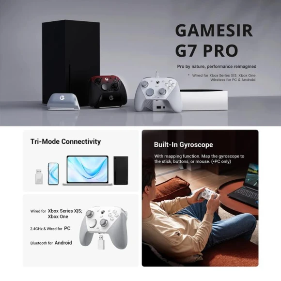 Wireless Tri-Mode Game Controller, GameSir
